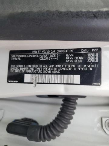 2018 VOLVO S60 DYNAMI YV140MTL3J2460266