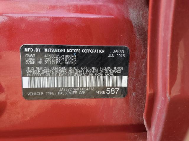 2015 MITSUBISHI LANCER SE JA32V2FW4FU024318