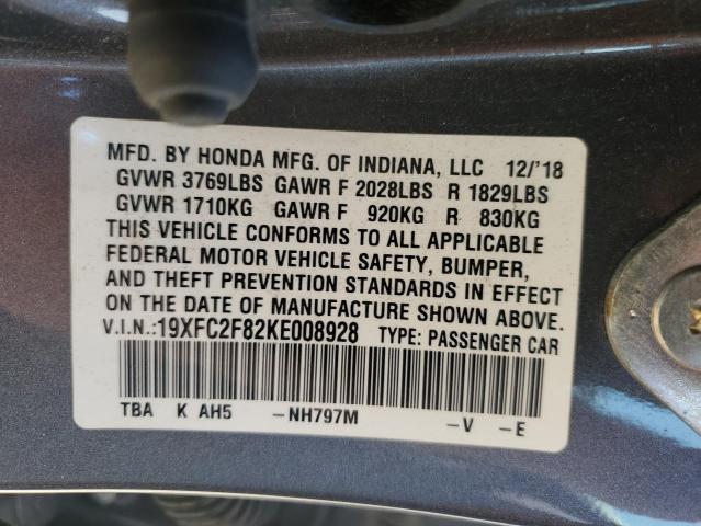 2019 HONDA CIVIC SPOR - 19XFC2F82KE008928