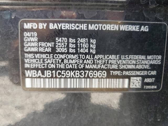 2019 BMW 530XE WBAJB1C59KB376969
