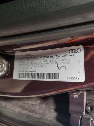 2015 AUDI A3 PREMIUM WAUBFGFF0F1065538