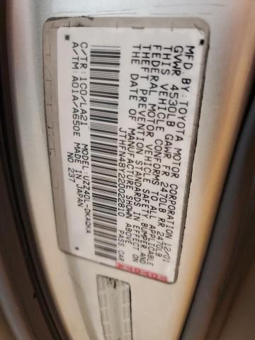 2002 LEXUS SC 430 #3302631082