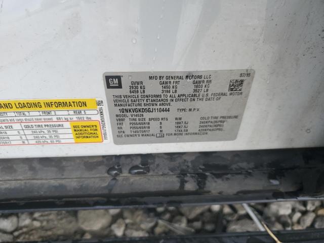 2016 CHEVROLET TRAVERSE L - 1GNKVGKD5GJ110444