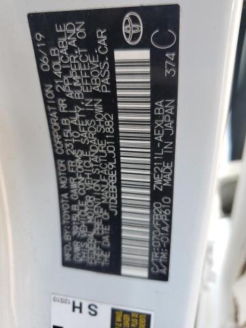 2020 TOYOTA COROLLA LE #3291376236