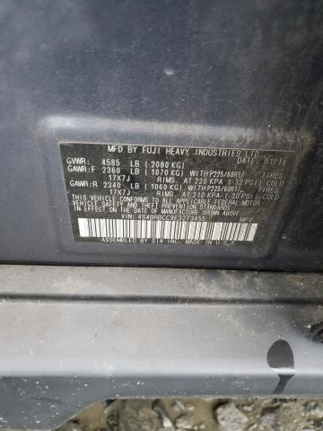 2014 SUBARU OUTBACK 2. - 4S4BRBCC9E3273455
