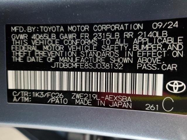 2025 TOYOTA COROLLA LE - JTDBCMFE8SJ038132