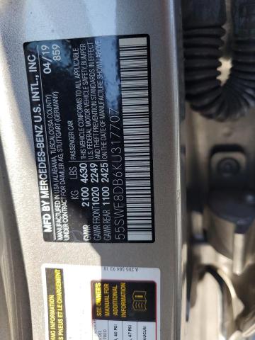 2019 MERCEDES-BENZ C 300 55SWF8DB6KU317707