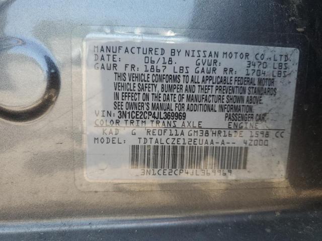 2018 NISSAN VERSA NOTE 3N1CE2CP4JL369969