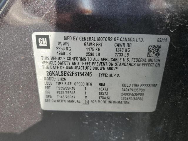 2015 GMC TERRAIN SL 2GKALSEK2F6154246