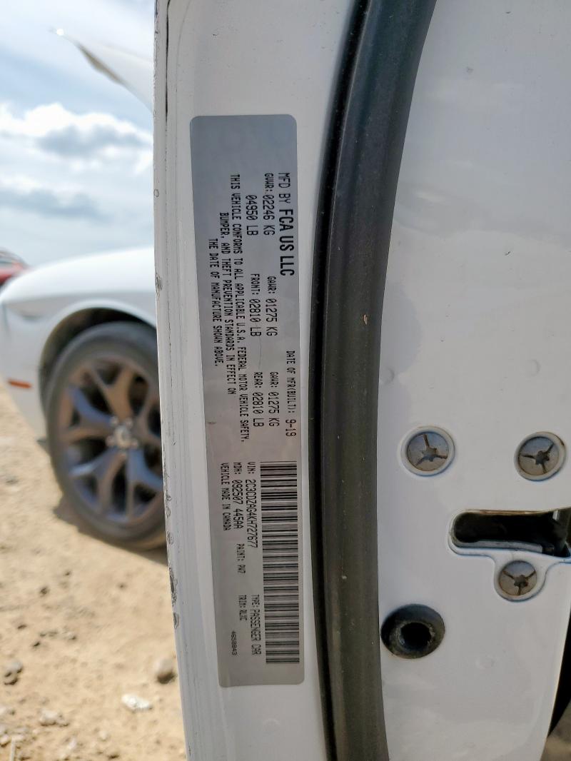 2019 DODGE CHALLENGER 2C3CDZAG4KH727677