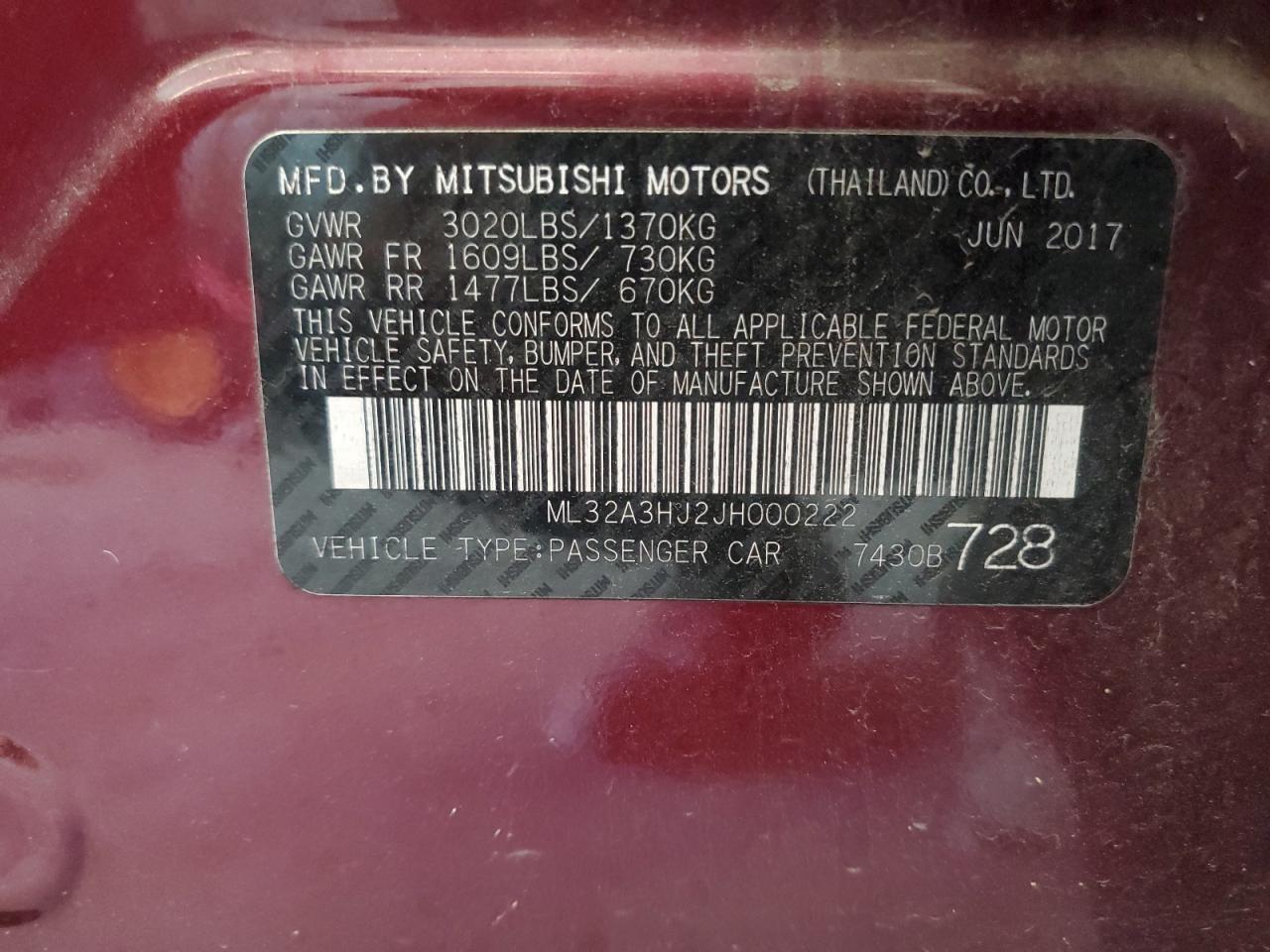 MITSUBISHI MIRAGE ES
