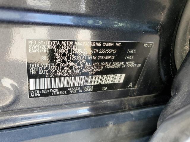 2021 TOYOTA RAV4 XLE P 2T3C1RFVXMC108503
