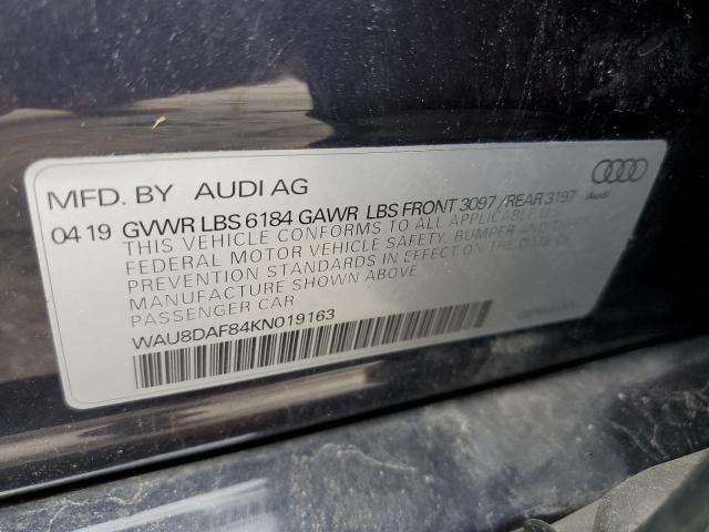 2019 AUDI A8 L - WAU8DAF84KN019163