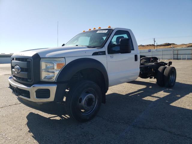 FORD F450 SUPER 2013 white chassis gas 1FDTF4GYXDEA81558 photo #1