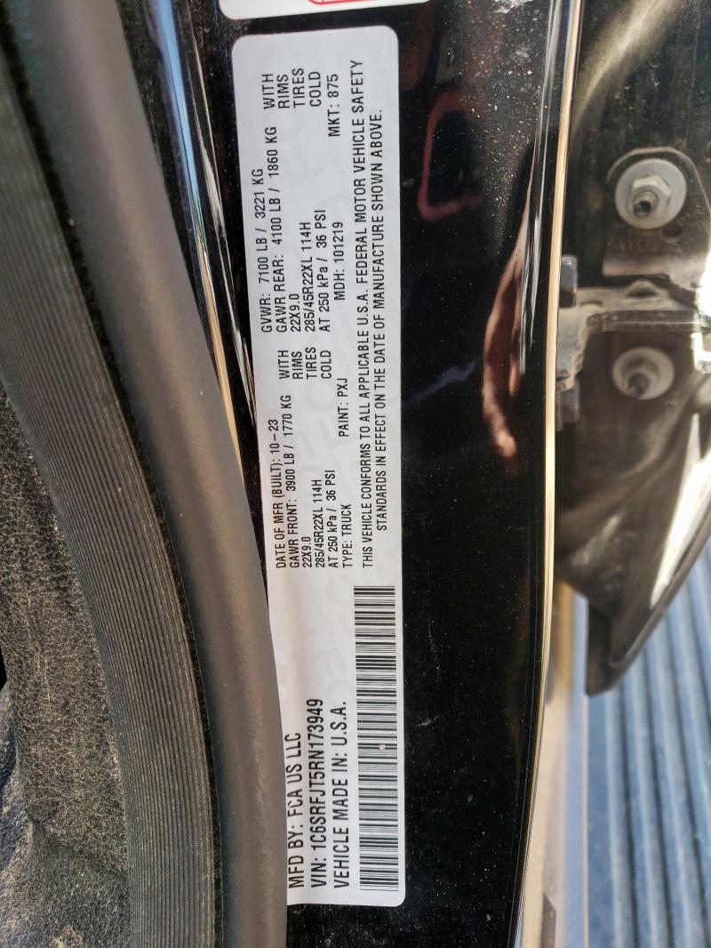 2024 RAM 1500 LARAM 1C6SRFJT5RN173949