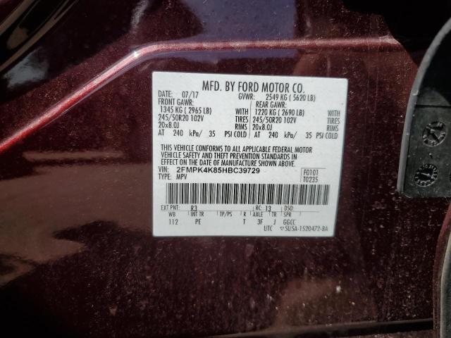 2017 FORD EDGE TITAN 2FMPK4K85HBC39729