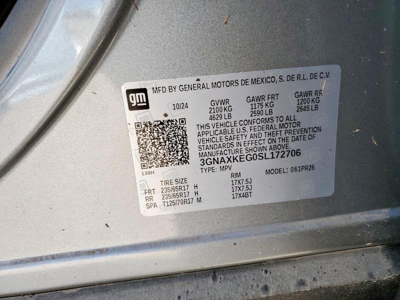 2025 CHEVROLET EQUINOX ACTIV 3GNAXKEG0SL172706