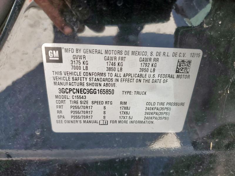 2016 CHEVROLET SILVERADO - 3GCPCNEC9GG165850