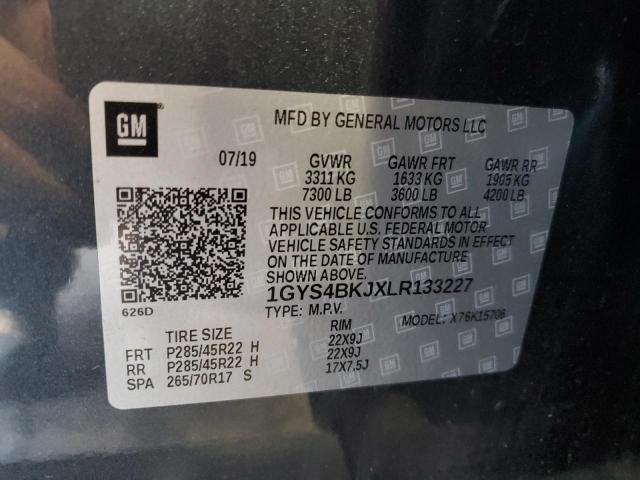 2020 CADILLAC ESCALADE L - 1GYS4BKJXLR133227