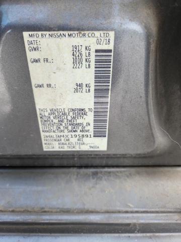 2018 NISSAN ALTIMA 2.5 1N4AL3AP4JC195891