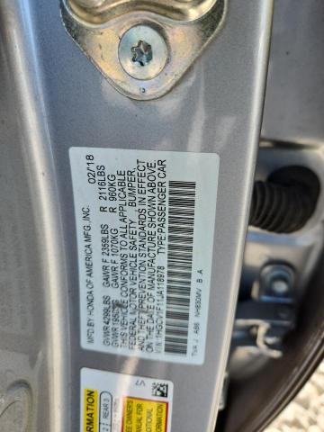 2018 HONDA ACCORD LX 1HGCV1F11JA118978