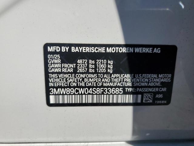 2025 BMW 330XI 3MW89CW04S8F33685
