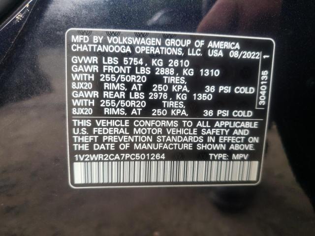 2023 VOLKSWAGEN ATLAS SE 1V2WR2CA7PC501264
