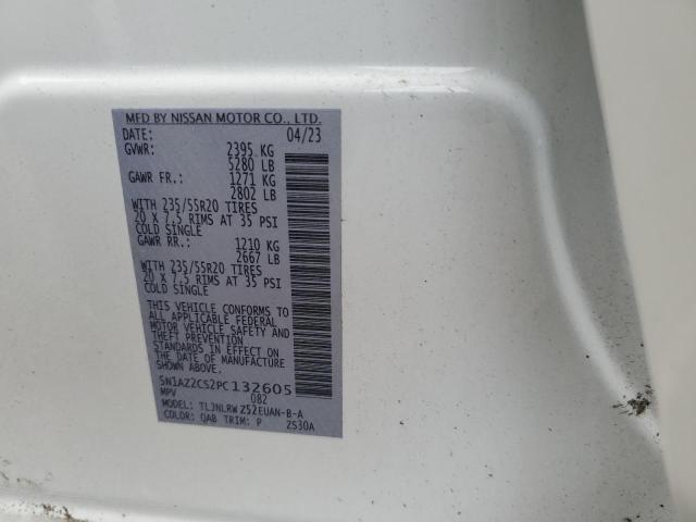 2023 NISSAN MURANO SL 5N1AZ2CS2PC132605