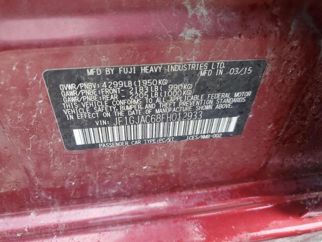 2015 SUBARU IMPREZA PR - JF1GJAC68FH012933