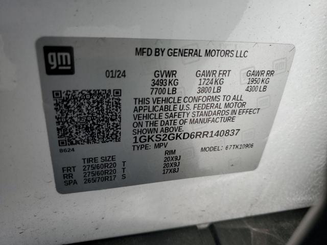 2024 GMC YUKON XL K 1GKS2GKD6RR140837