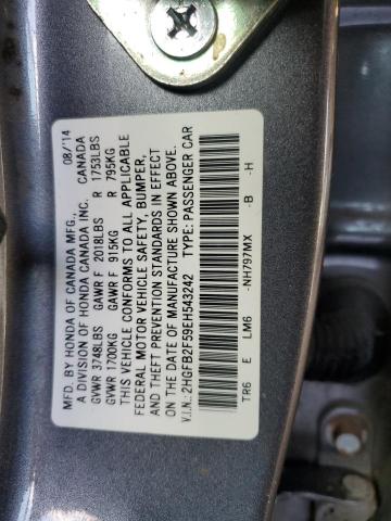 2014 HONDA CIVIC LX - 2HGFB2F59EH543242