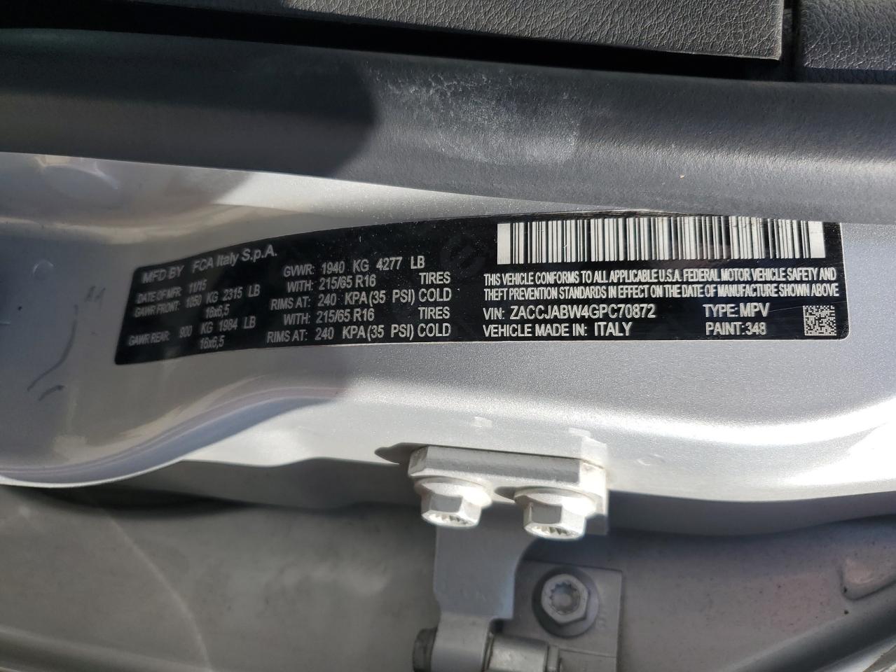 JEEP RENEGADE LATITUDE