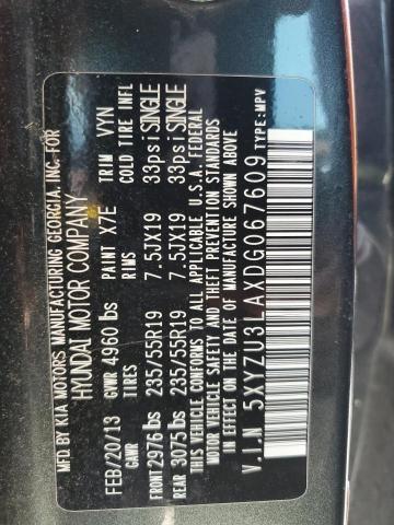 2013 HYUNDAI SANTA FE S - 5XYZU3LAXDG067609