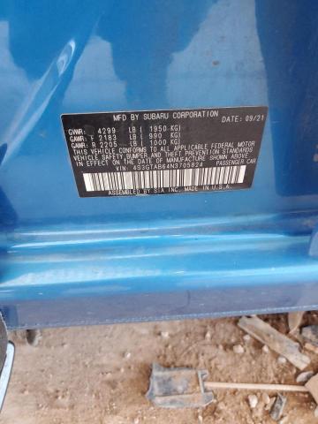 2022 SUBARU IMPREZA 4S3GTAB64N3705824