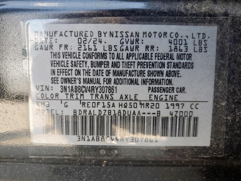 2024 NISSAN SENTRA SV 3N1AB8CV4RY307861