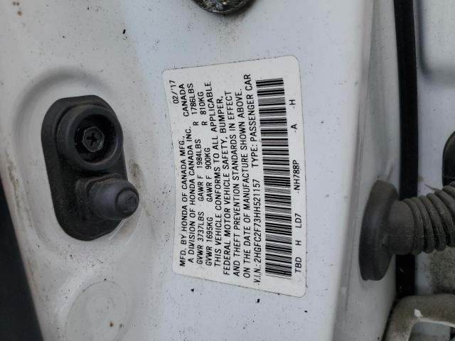 2017 HONDA CIVIC EX - 2HGFC2F73HH521157