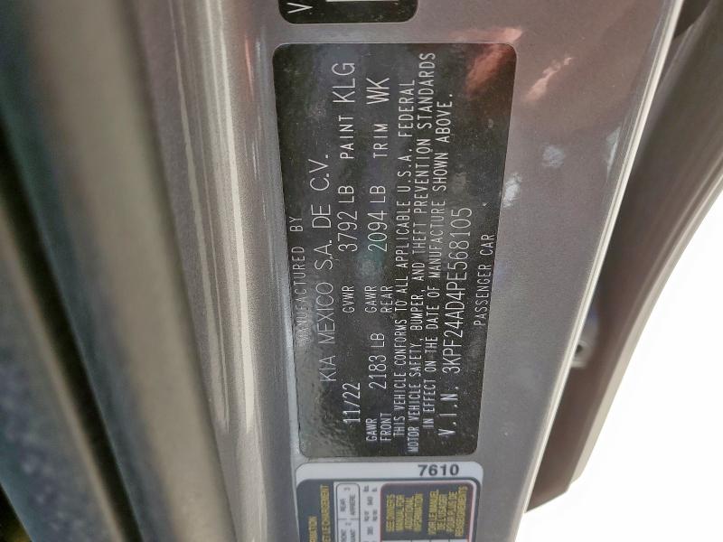 2023 KIA FORTE LX - 3KPF24AD4PE568105