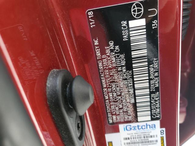 2019 TOYOTA C-HR XLE - NMTKHMBX1KR079132