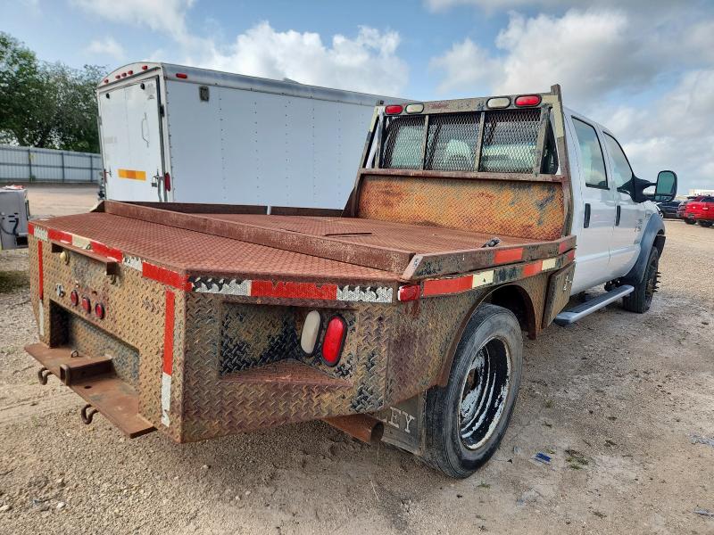 FORD F450 SUPER 2006 white crew cha diesel 1FDXW46P66EC54148 photo #4