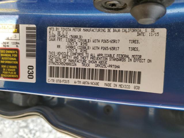 2016 TOYOTA TACOMA DOUBLE CAB 3TMAZ5CN5GM008326