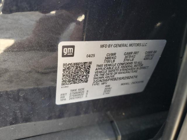 2025 CHEVROLET TAHOE K150 1GNS6PR82SR292474