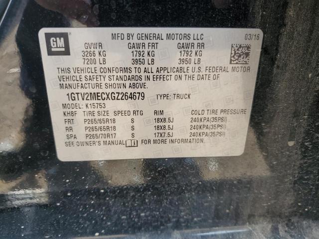 2016 GMC SIERRA K15 1GTV2MECXGZ264679