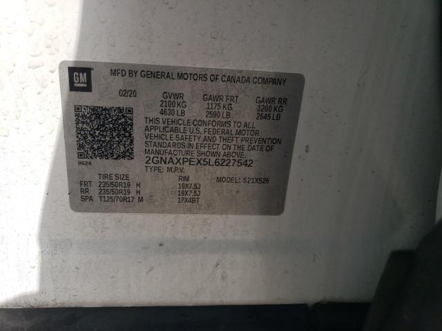 2020 CHEVROLET EQUINOX PR 2GNAXPEX5L6227542