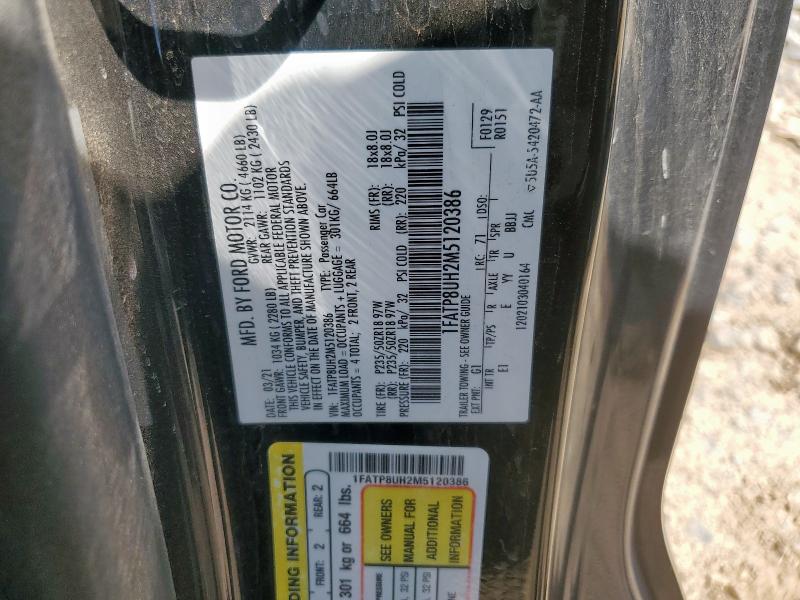 2021 FORD MUSTANG 1FATP8UH2M5120386
