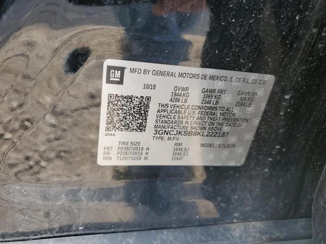 2019 CHEVROLET TRAX LS 3GNCJKSB8KL222187