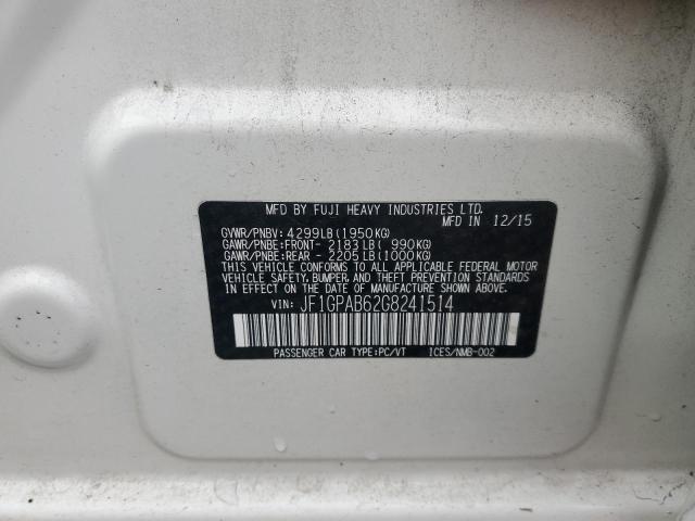 2016 SUBARU IMPREZA PR JF1GPAB62G8241514
