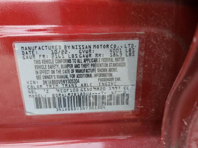 2022 NISSAN SENTRA SR 3N1AB8DV5NY305304