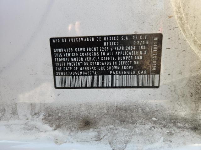 2016 VOLKSWAGEN GTI S/SE 3VW5T7AU5GM046774