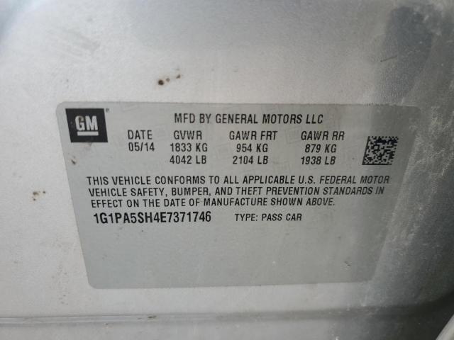 2014 CHEVROLET CRUZE LS - 1G1PA5SH4E7371746
