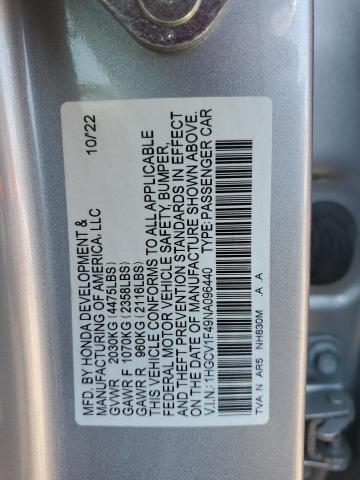 2022 HONDA ACCORD SPO - 1HGCV1F49NA096440